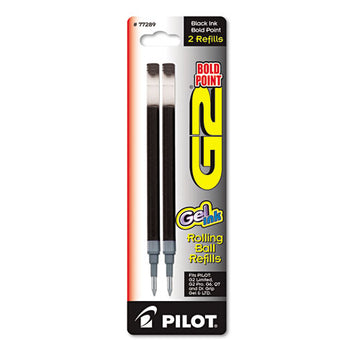 Pilot® Refill For Pilot G2 Gel Ink Pens, Bold Conical Tip, Black Ink, 2-pack freeshipping - TVN Wholesale